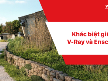 Khác biệt giữa V-Ray và Enscape trong SketchUp